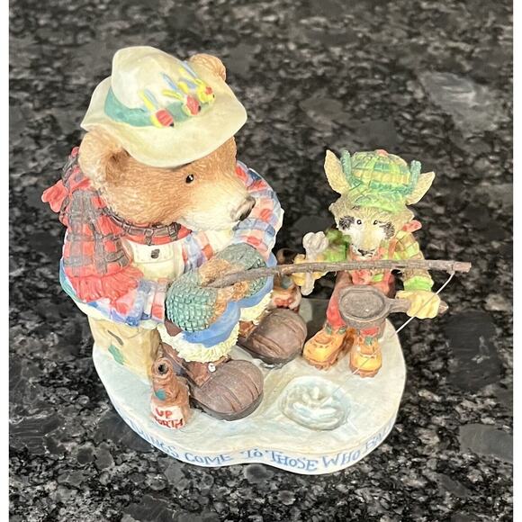 Enesco Moose Creek Crossing “Good Things Come to Those Who Bait” 1995 #144770 - Picture 3 of 6